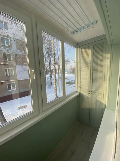 Дьяконова, 2к2: фото 3 — Крашеная вагонка шалфейного цвета